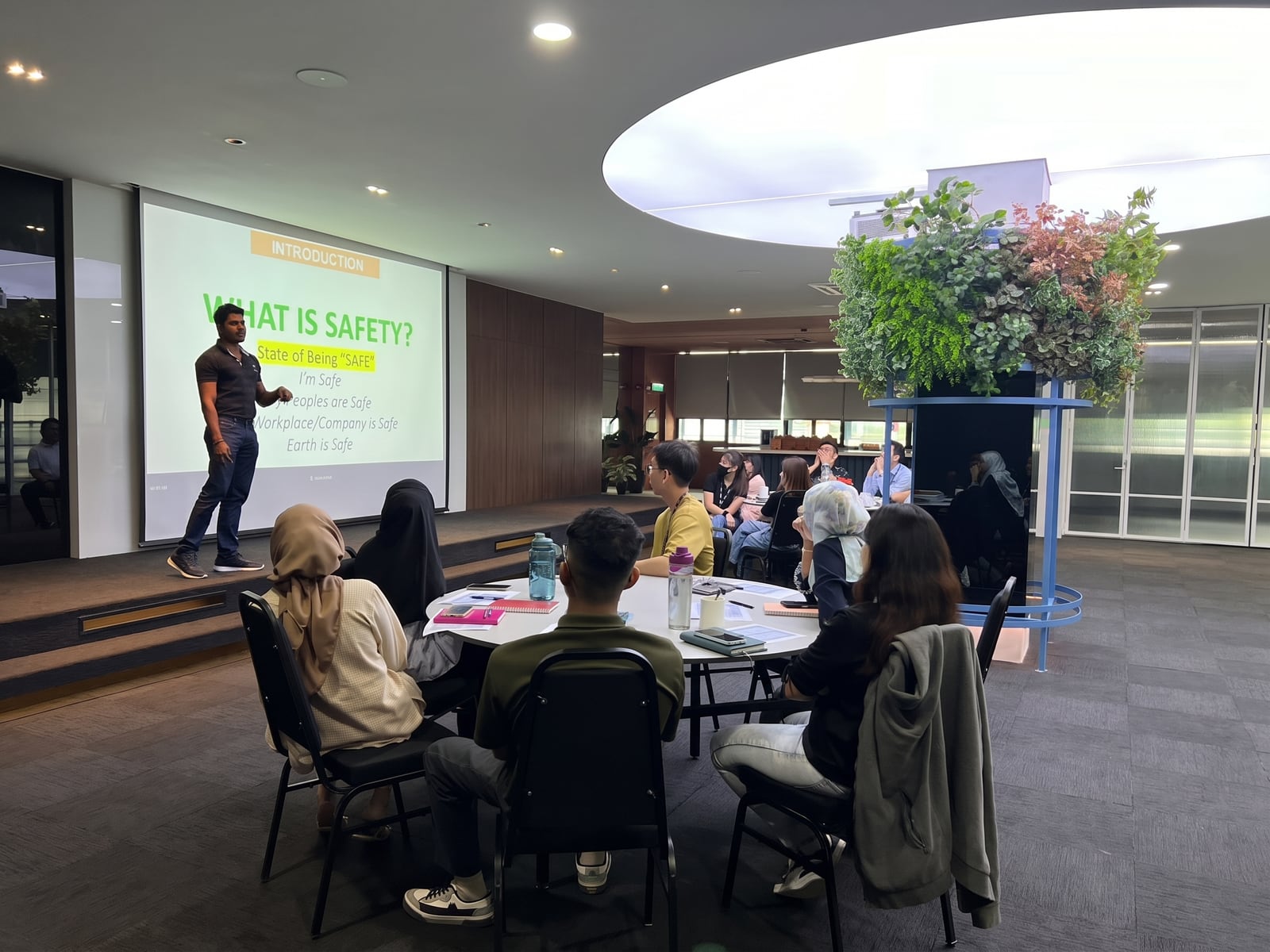 MSK Pro Global trainer delivering a workplace safety session to corporate participants